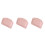 3Pièces Repose-Tête De Rose Lavable En PVC Ventouses 4