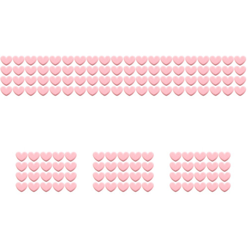 140Pièces Clips Plastique Forme Cœur Rose Pour Aliments Et Papiers 2