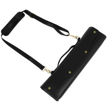 Sac Flûte Synthétique Noir Rangement Portable Avec Bandoulière