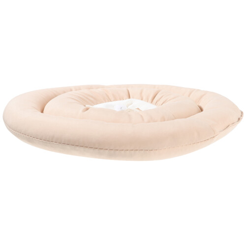 2Pièces Collier Conique Protecteur Élastique Beige Pour Chat