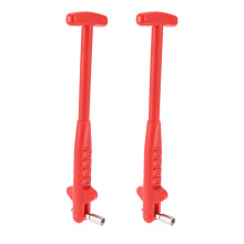 2Pièces Outils Plastique Rouge Pour Installation Et Retrait De Valves