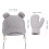4Pièces Bonnet Et Moufles Bébé En Hiver 9