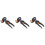 3Pièces Outils Arbre Noir Simple Efficace 4