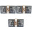 3Pièces Pochette Soirée Femme Assorties Usage Multiple Élégant 4