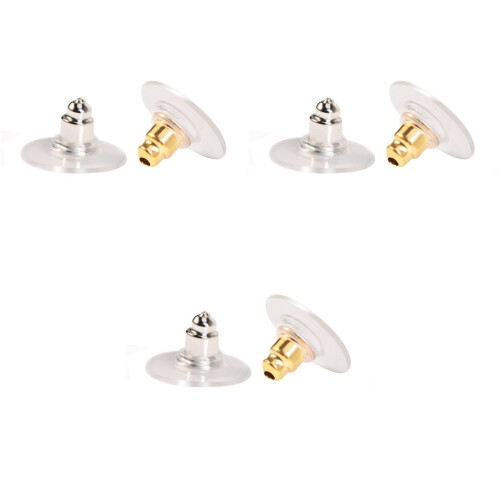 300Pièces Fermoirs Boucles D'oreilles Or Assorti, Légers Durables 2