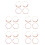 10Paires Boucles D'oreilles Perles Style Estival 6