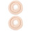 2Pièces Collier Conique Protecteur Élastique Beige Pour Chat 5