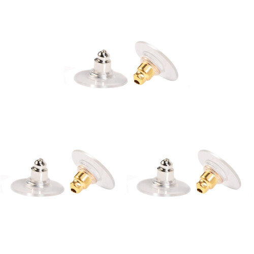 300Pièces Fermoirs Boucles D'oreilles Or Assorti, Légers Durables 1