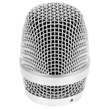 2St Duurzame Zilveren Metalen Microfoon Bal Kop Vervanging Accessoire
