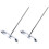 2Pièces Support Factures Métal Argenté Stable Avec Protection Doigt 1