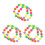 6Pièces Colliers Ajustables Chat Accessoire Doux Coloré 8