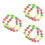 6Pièces Colliers Ajustables Chat Accessoire Doux Coloré 5