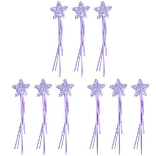 9Pièces Baguettes Violet Étoile Jouets Créatifs Pour Filles 2