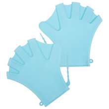 2Paires De Natation Avec Palmes En Silicone Ciel Réglables