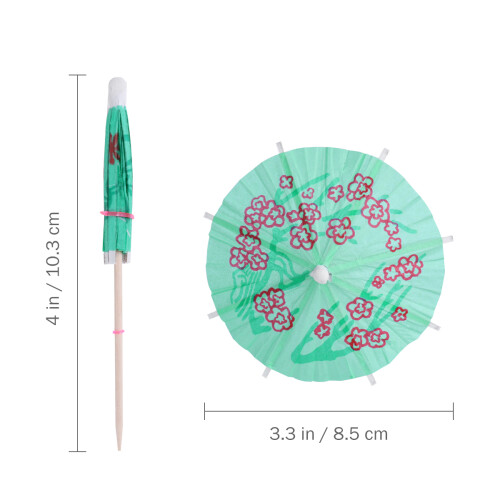 2Pièces Mini Parasols Pour Boissons, Décor Coloré Pour D'été