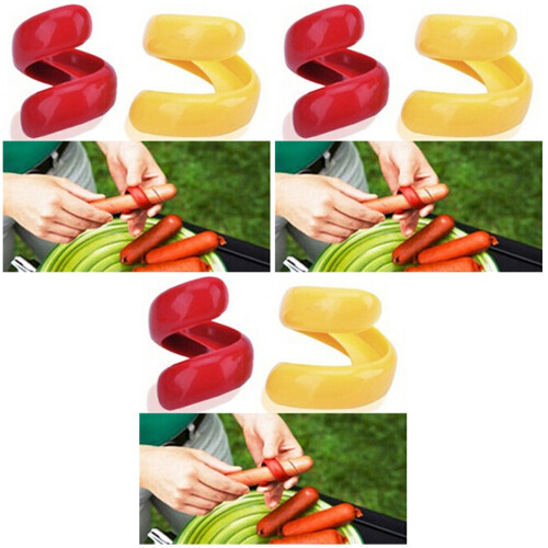 6Pièces Spiral Pour Saucisses Multicolores Barbecue 2