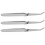 3Pièces Pincettes Ongles Acier Inoxydable Multiusage Manucure Argent 11
