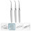3Pièces Pincettes Ongles Acier Inoxydable Multiusage Manucure Argent 8