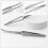 3Pièces Pincettes Ongles Acier Inoxydable Multiusage Manucure Argent 9