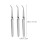 3Pièces Pincettes Ongles Acier Inoxydable Multiusage Manucure Argent 2