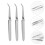 3Pièces Pincettes Ongles Acier Inoxydable Multiusage Manucure Argent 10