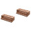 2Pcs Sturdy Tool Rack Wooden Tool Stand Holder Light Brown 5