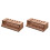 2Pcs Sturdy Tool Rack Wooden Tool Stand Holder Light Brown 3