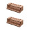 2Pcs Sturdy Tool Rack Wooden Tool Stand Holder Light Brown 6