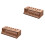 2Pcs Sturdy Tool Rack Wooden Tool Stand Holder Light Brown 4