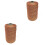 2Pièces Fil Couture Marron Polyester Pour Machine Main 3