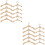 20Pcs Beige Wooden Mini Hangers Practical Doll Clothes Organizer 5