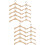 20Pcs Beige Wooden Mini Hangers Practical Doll Clothes Organizer 4