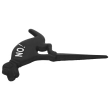 3Pcs Metal Dog Yard Stakes Black Inserted Signs for Garden Lawn