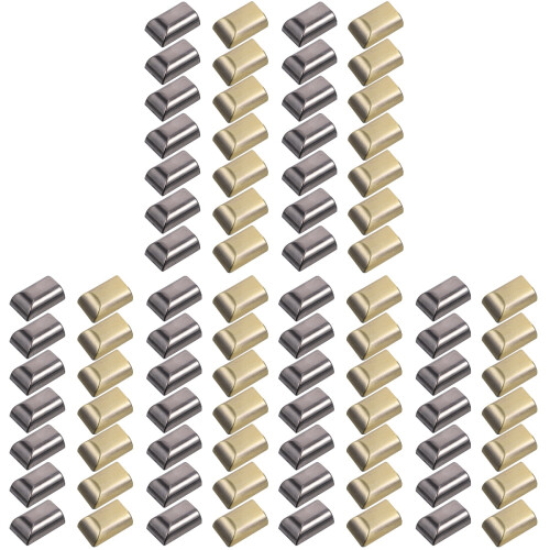 150Pcs Metal Zipper Clips Black for Handbag Zipper Tail Replacement 2