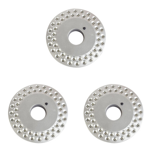 3Pcs High Brightness Silver Umbrella Light Camping Tent Lamp with Hook 1