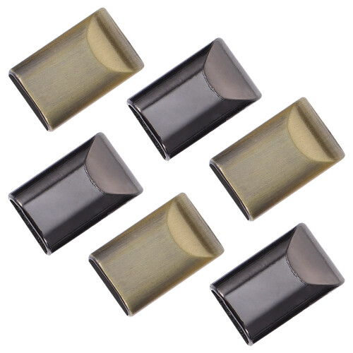 150Pcs Metal Zipper Clips Black for Handbag Zipper Tail Replacement