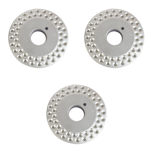 3Pcs High Brightness Silver Umbrella Light Camping Tent Lamp with Hook 2