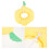 4Pcs Soft Yellow Cat Recovery Collar Post-Surgery Fruit Design Cone 9