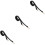 3Pcs Classic Black Adjustable Crossbody Bag Strap Replacement 7