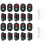 4Sets Road Signal Lamp Models Black ABS for Sand Table Ornament 1