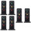 6Pcs Luminous Mini Railroad Light Model Durable Black Mini Decor 8