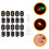4Sets Road Signal Lamp Models Black ABS for Sand Table Ornament 5