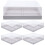 5Pcs Sturdy White Paper Bakery Boxes with Clear Lid for Donut Storage 9