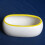 2Pcs White Ceramic Small Pet Bowl Safe Feeder with Lovely Designs 9