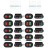 4Sets Road Signal Lamp Models Black ABS for Sand Table Ornament 9
