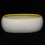 2Pcs White Ceramic Small Pet Bowl Safe Feeder with Lovely Designs 2