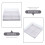 5Pcs Sturdy White Paper Bakery Boxes with Clear Lid for Donut Storage 7