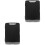2Pcs Nurse Clipboard with Storage Folder Heavy Duty Black Design 3
