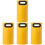 4Pcs Yellow Portable Folding Foot Bath Buckets Durable Home Travel 4