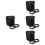 4Pcs Motorcycle Side Pouch Black Portable Safe Storage Bags 6